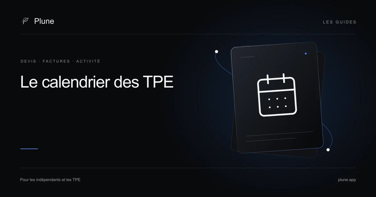 Illustration : les étapes du calendrier de facturation.