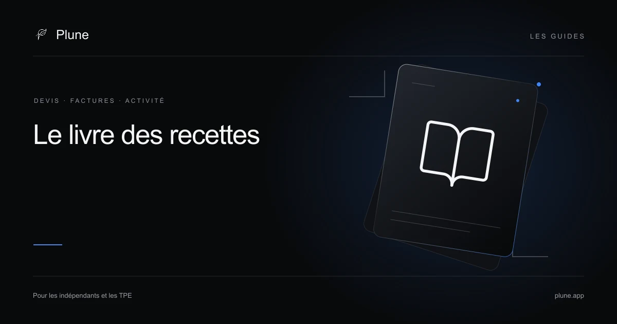 Illustration : un registre des encaissements.