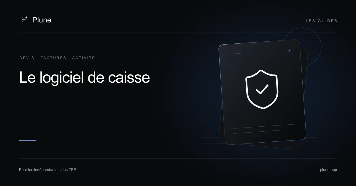 Illustration : la vérification d’un système de caisse.